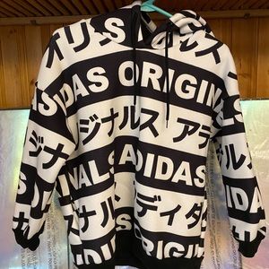 Fur Lined Japanese Adidas hoodie